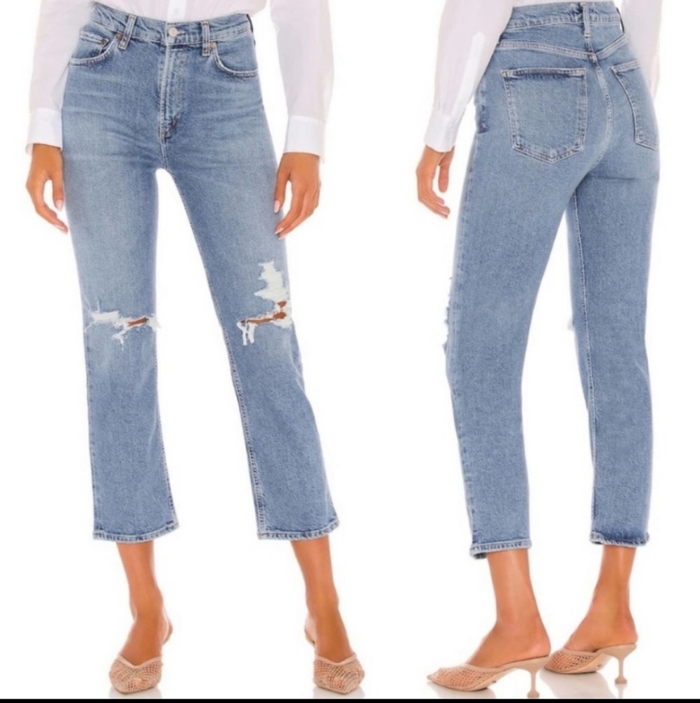 Wilder Mid Rise Comfort Straight in Whiplash AGOLDE